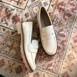 Anne Klein Cream Loafers for Men